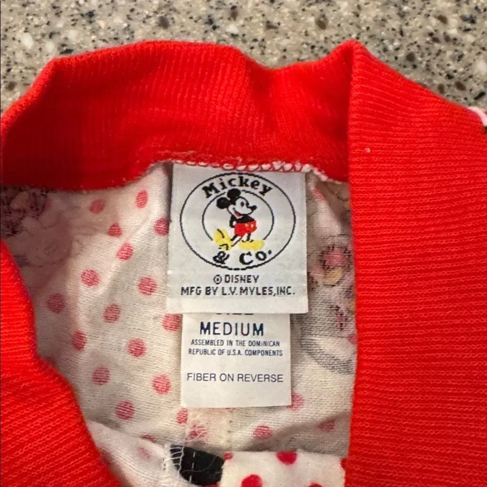 Mickey & Co. Disney Vintage 80s 90s Flannel Mickey Mouse Nightshirt - Picture 5 of 12